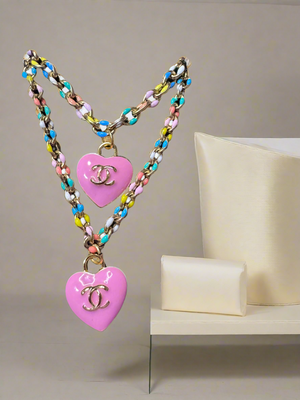 Handcrafted Zipper Pull Jewelry Set – Bracelet & Necklace