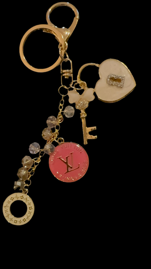 Luxury Handmade Bag Charm Keychain – Designer Zipper Pull Accessory