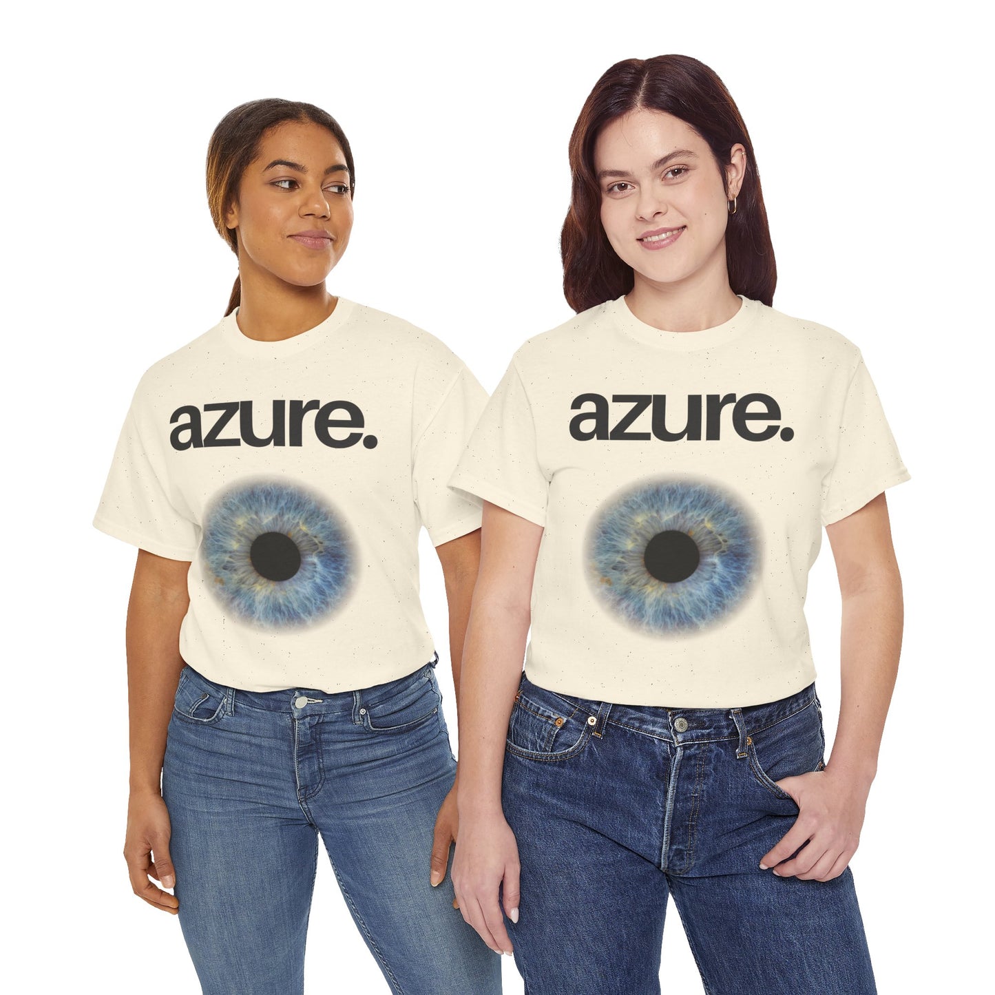Azure Eye Unisex Heavy Cotton Tee - Unique Graphic T-Shirt for Casual Style