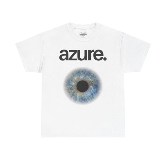 Azure Eye Unisex Heavy Cotton Tee - Unique Graphic T-Shirt for Casual Style
