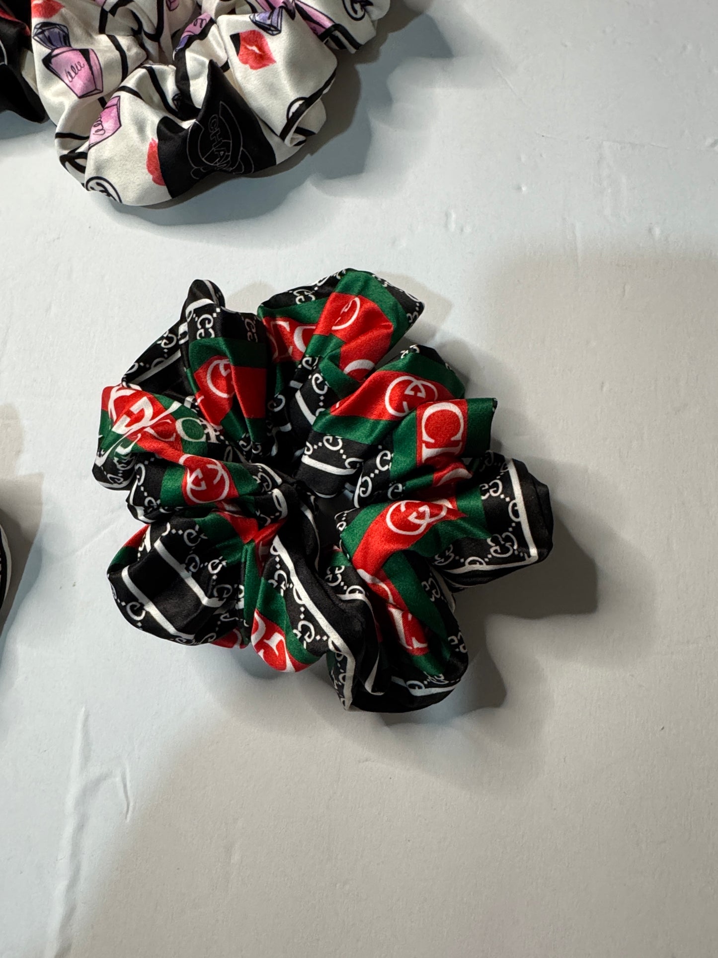 Luxury Designer-Inspired Satin Scrunchie