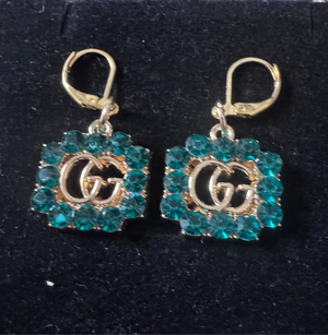 Elegant Handmade Zipper Pull Earrings – Gold & Blush Statement Style