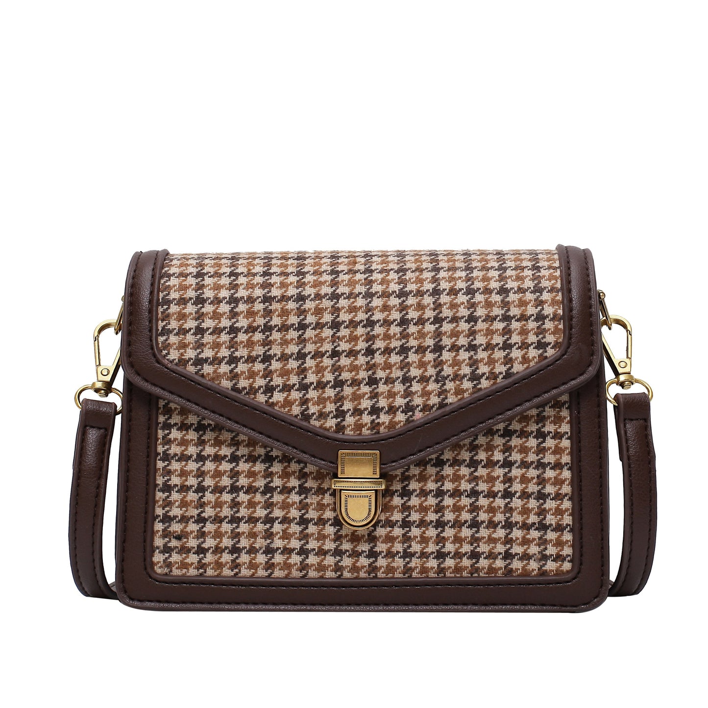 Plaid Color PU Leather Crossbody Bags For Women