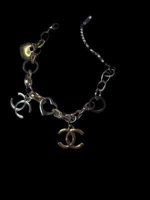 Handmade Stainless Steel Bracelet โ Zipper Pull Charm Style