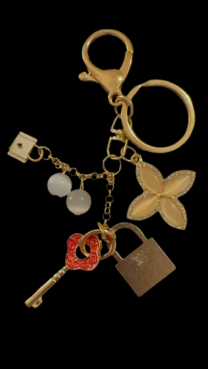 Handmade Designer Bag Charm – Luxury Zipper Pull Keychain