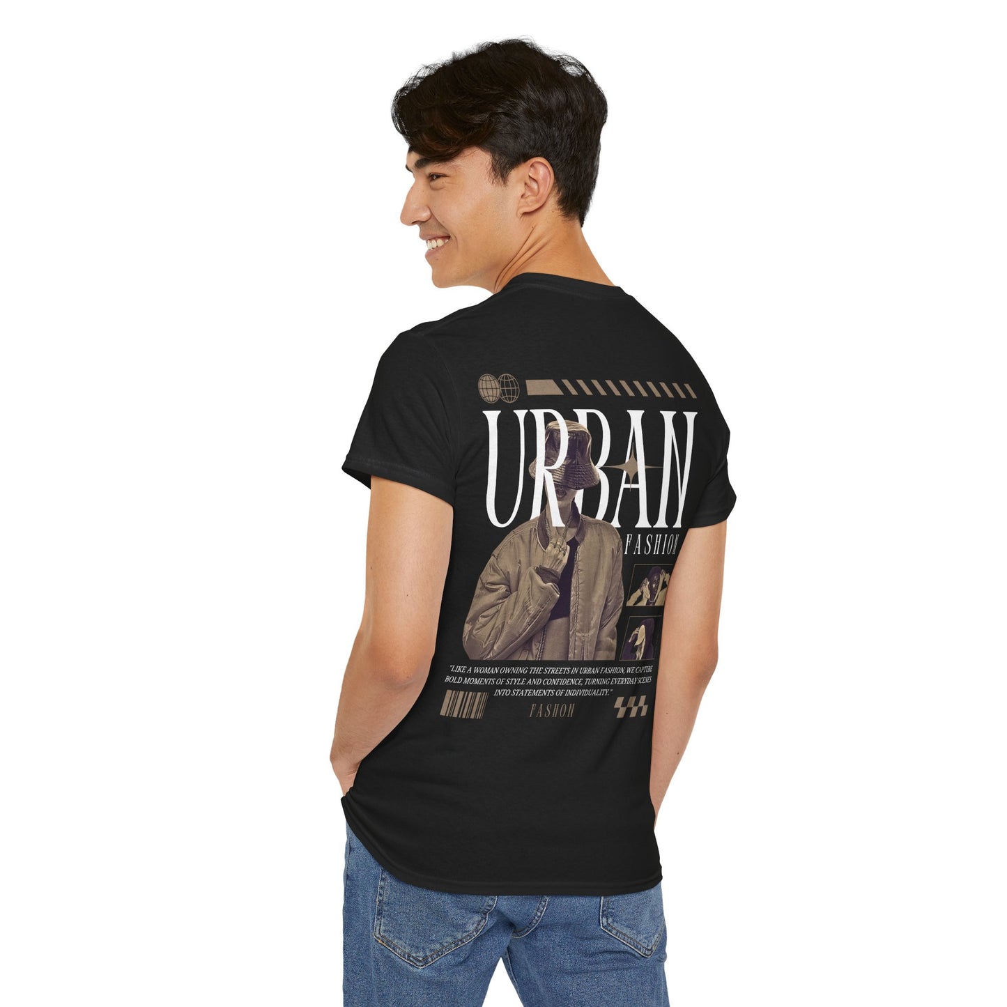 Urban Fashion Unisex Heavy Cotton Tee - Statement Graphic Tee for Street Style Lovers
