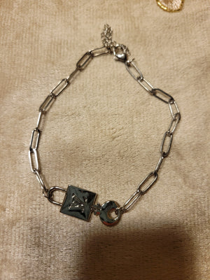 Handmade Silver Lock Bracelet – Zipper Pull