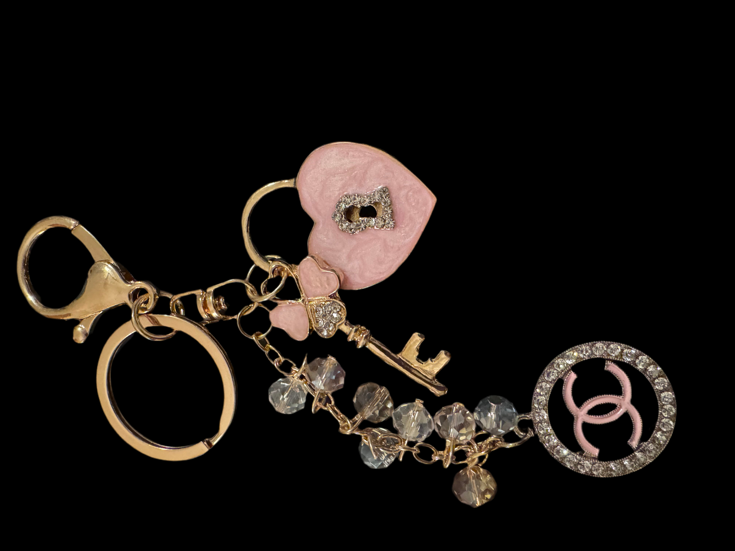 Handmade Designer Bag Charm – Luxury Zipper Pull Keychain