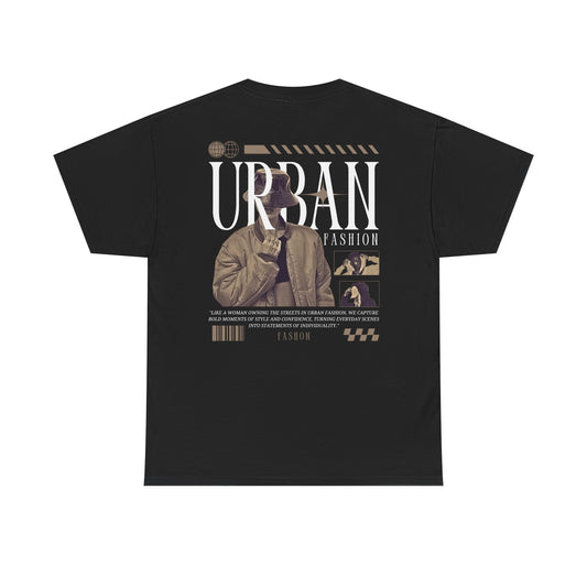 Urban Fashion Unisex Heavy Cotton Tee - Statement Graphic Tee for Street Style Lovers