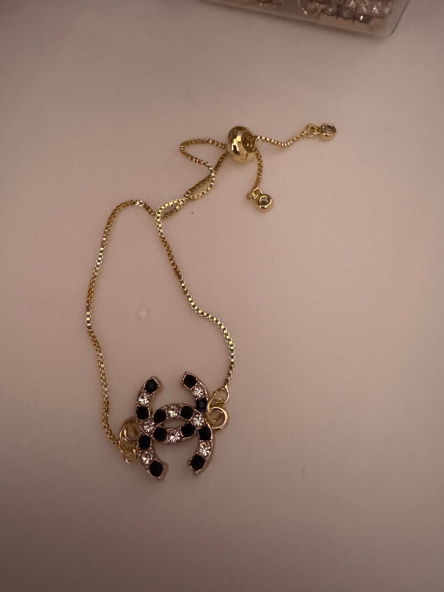 Zipper pull stamped unique Adjustable Bracelet