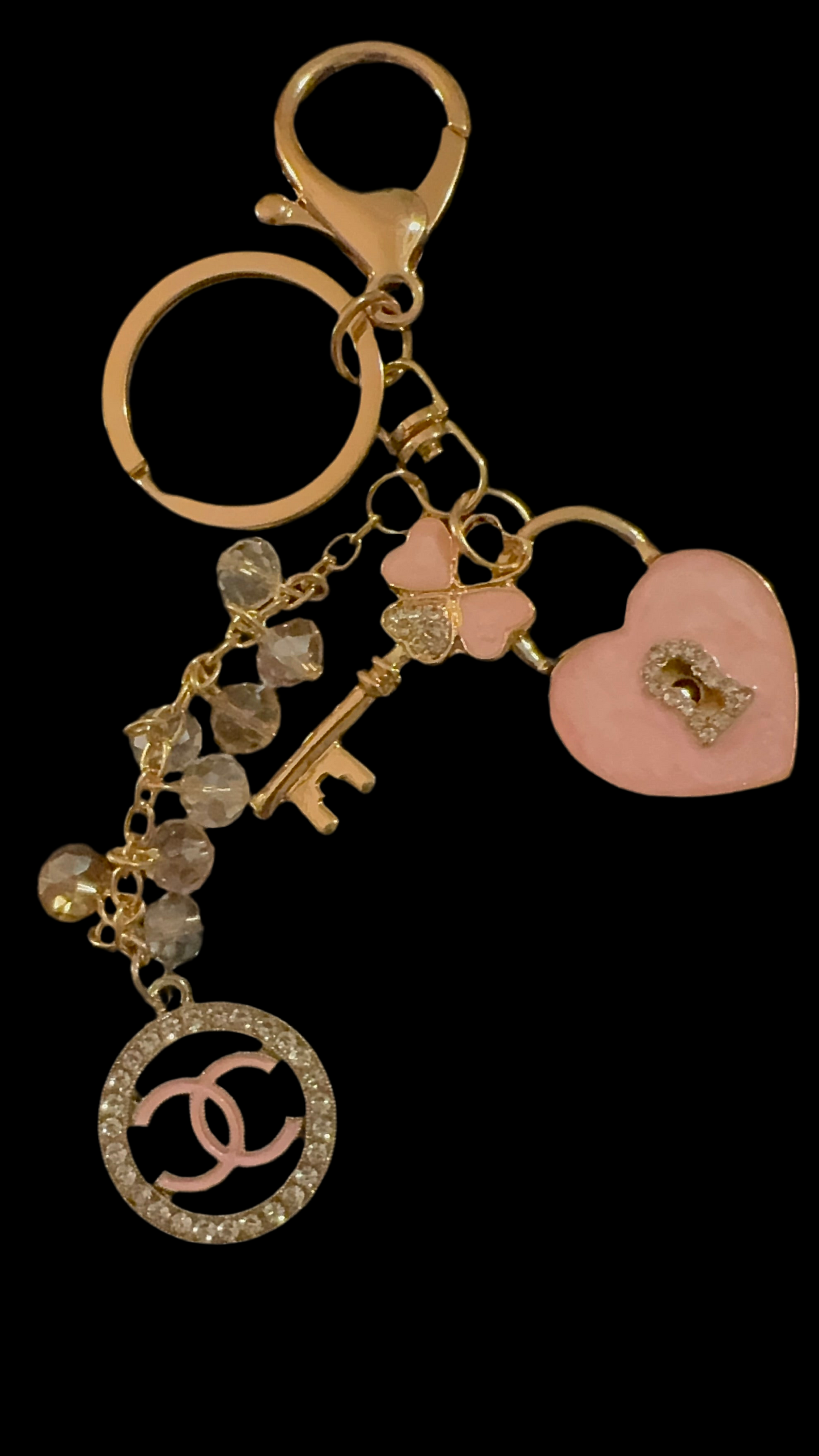 Handmade Designer Bag Charm – Luxury Zipper Pull Keychain