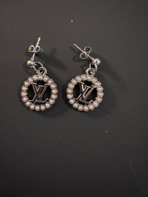 Handmade silver plated beads Bracelet & EARRINGS with designer zipper pull charm