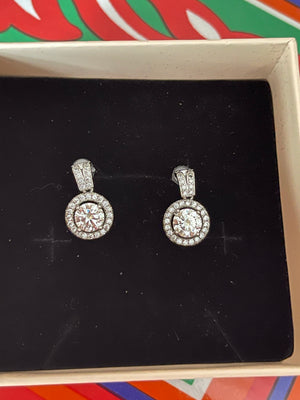 Moissanite 3-Stone Ring with Baguette Sides