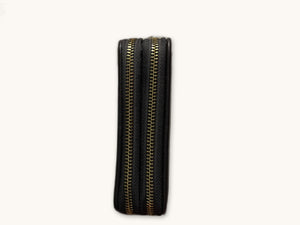 Black Zip-Around Wallet