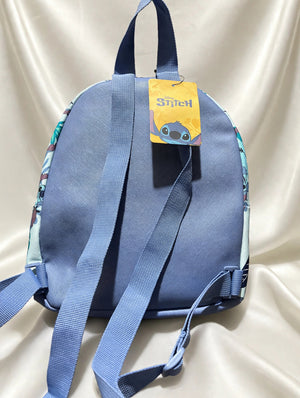 Disney Stitch floral mini backpack, back view