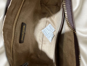 True Religion Brown Crescent Hobo Bag