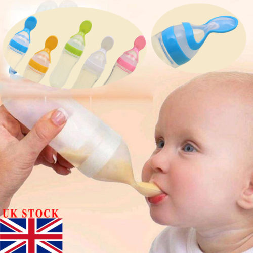 Safety Infant Baby Silicone Feeding With Spoon