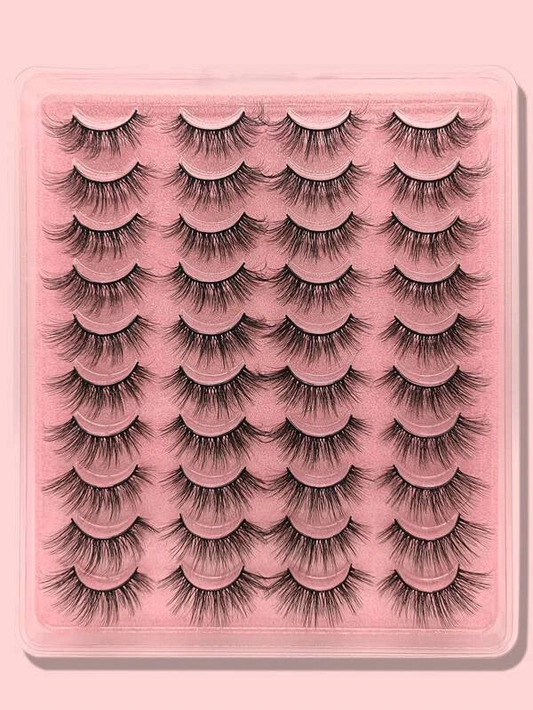 20pairs Cat Eye False Eyelashes