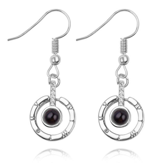 I Love You Projection Earring 100 languages - MomProStore
