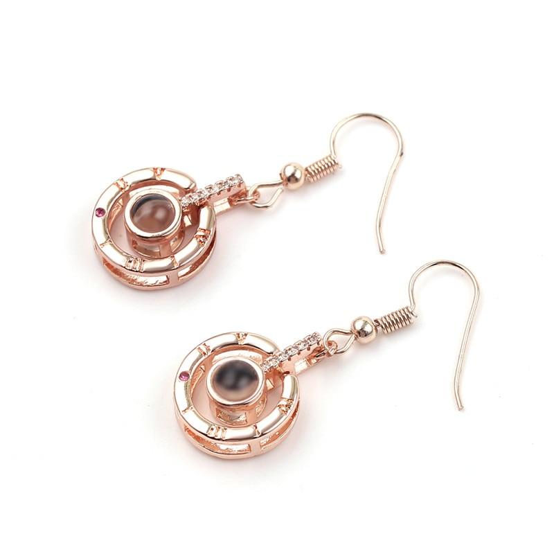 I Love You Projection Earring 100 languages - MomProStore