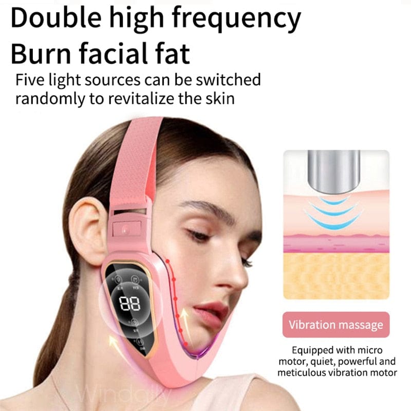 Facial Lifting Device LED Photon Therapy Double Chin V Face Shaped Cheek Lift