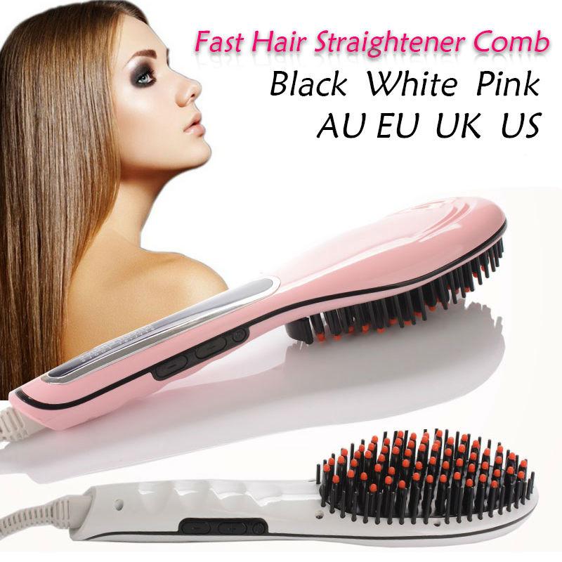 LCD Electric 2-IN-1 Hair Straightening Brush - MomProStore