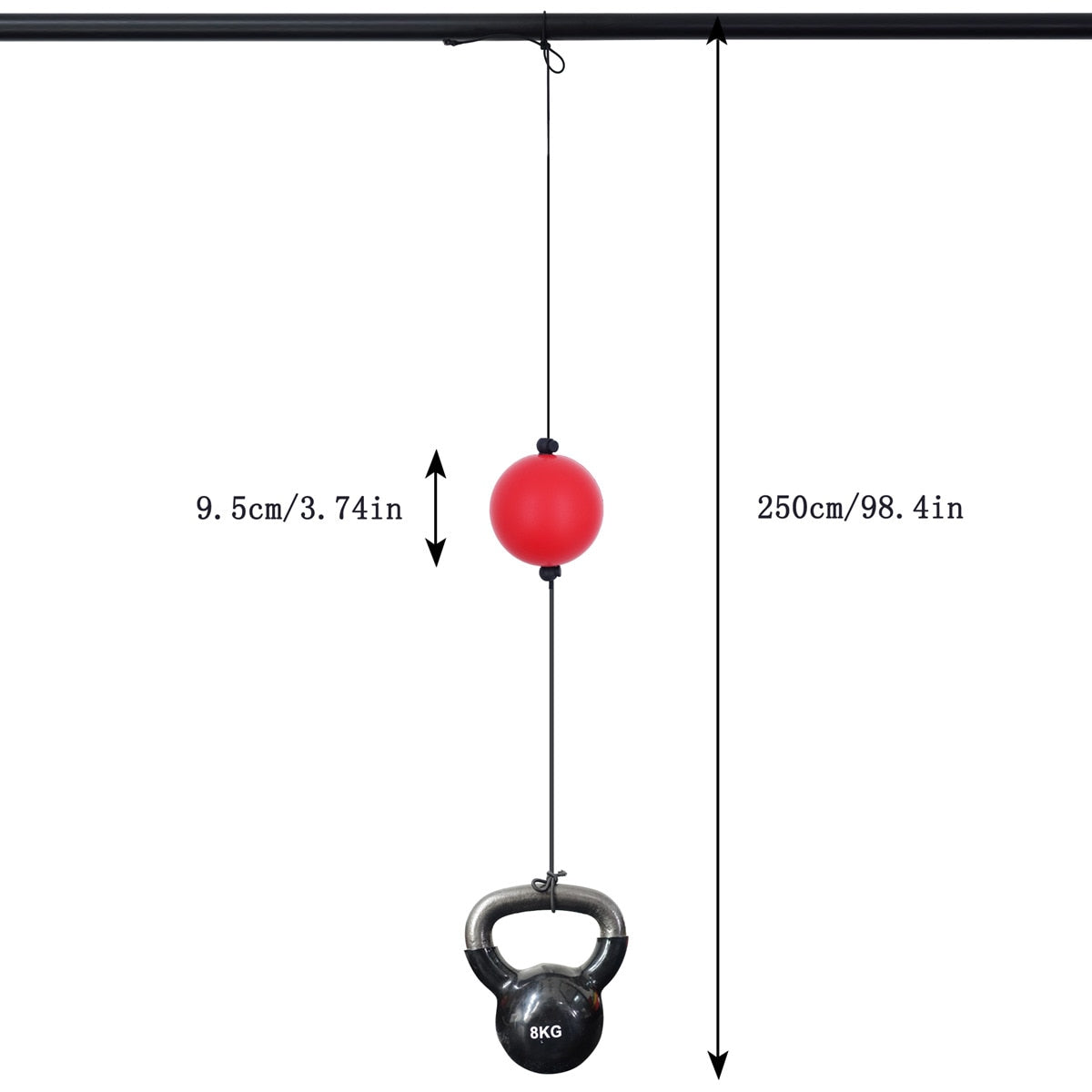 Workout Home Gym Equipment Boxing Reflex Ball PU Quick Punching Ball