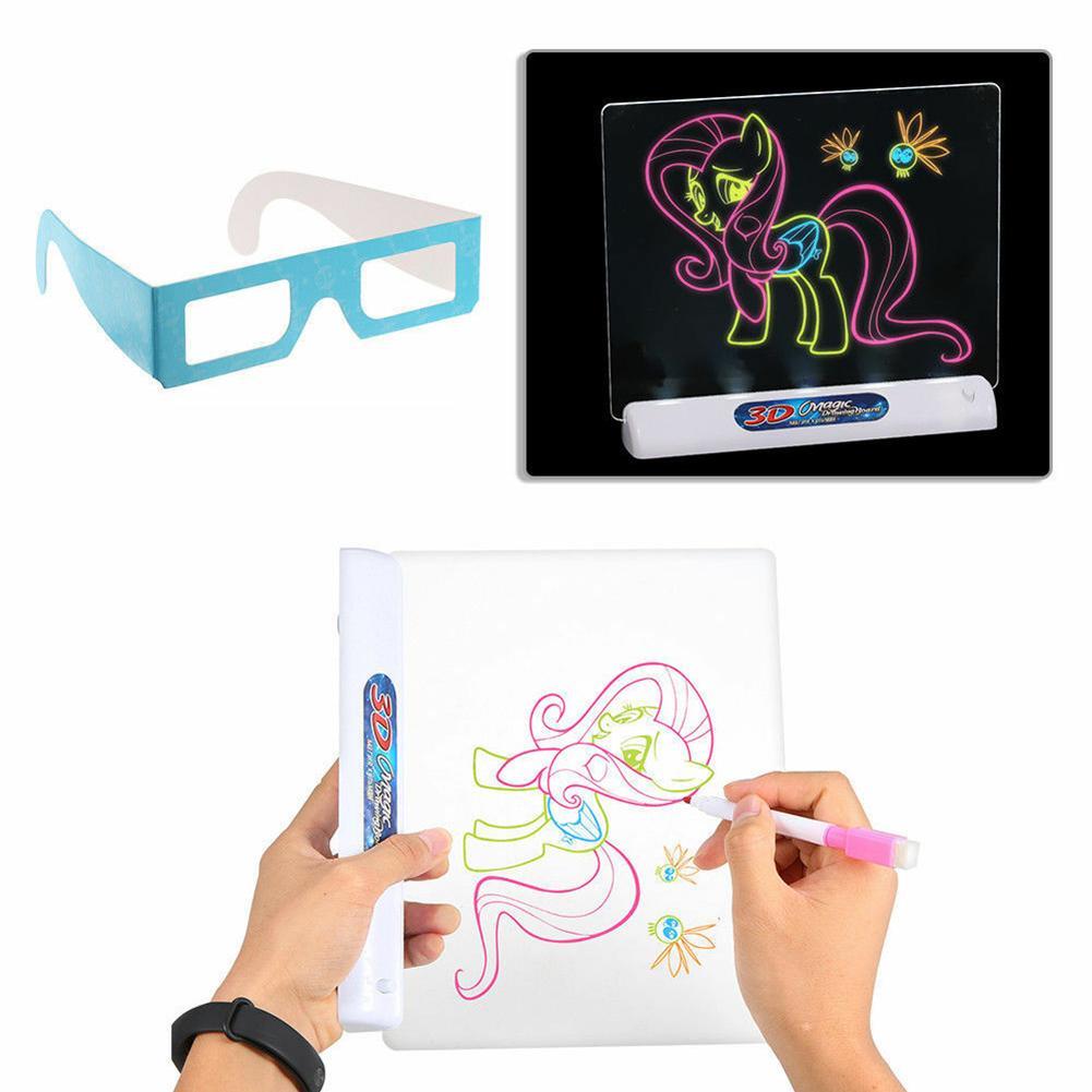3D Drawing Tablet illuminated Writing Board for Kids - MomProStore