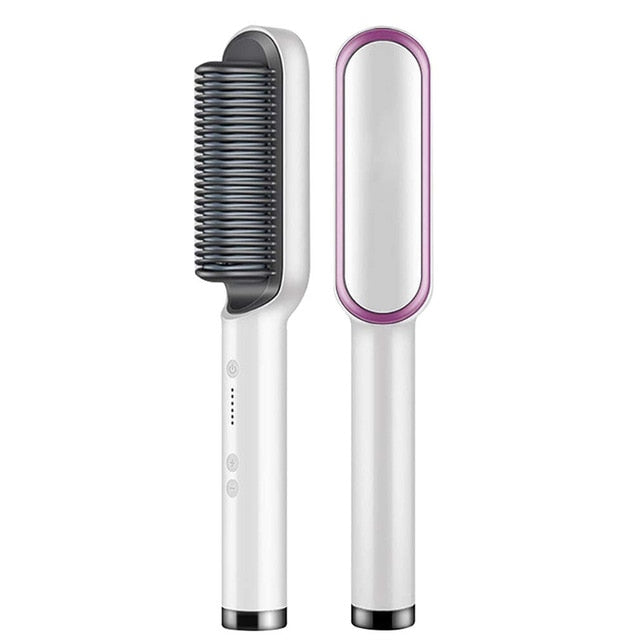 Professional Hair Straightener Tourmaline Ceramic Hair Curler Brush
