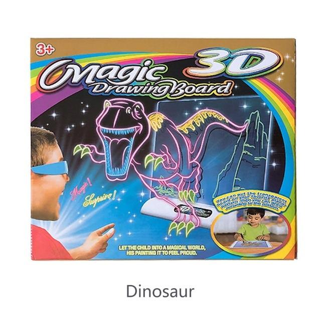 3D Drawing Tablet illuminated Writing Board for Kids - MomProStore