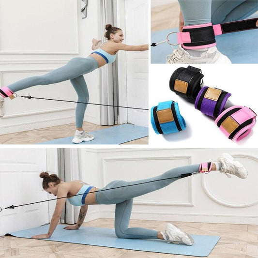 Resistance Bands with Ankle Straps Cuff Lifting Fitness Exercise home gym - MomProStore