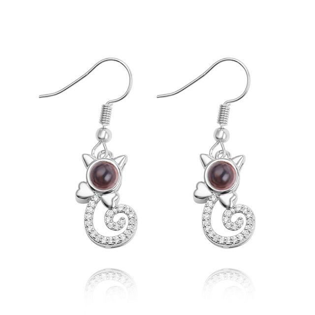 I Love You Projection Earring 100 languages - MomProStore