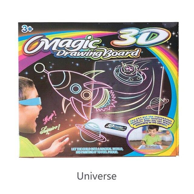3D Drawing Tablet illuminated Writing Board for Kids - MomProStore