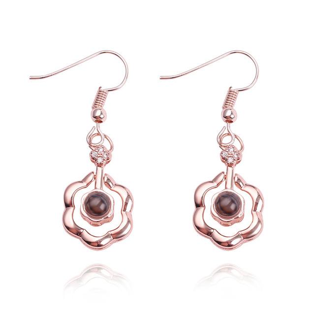 I Love You Projection Earring 100 languages - MomProStore