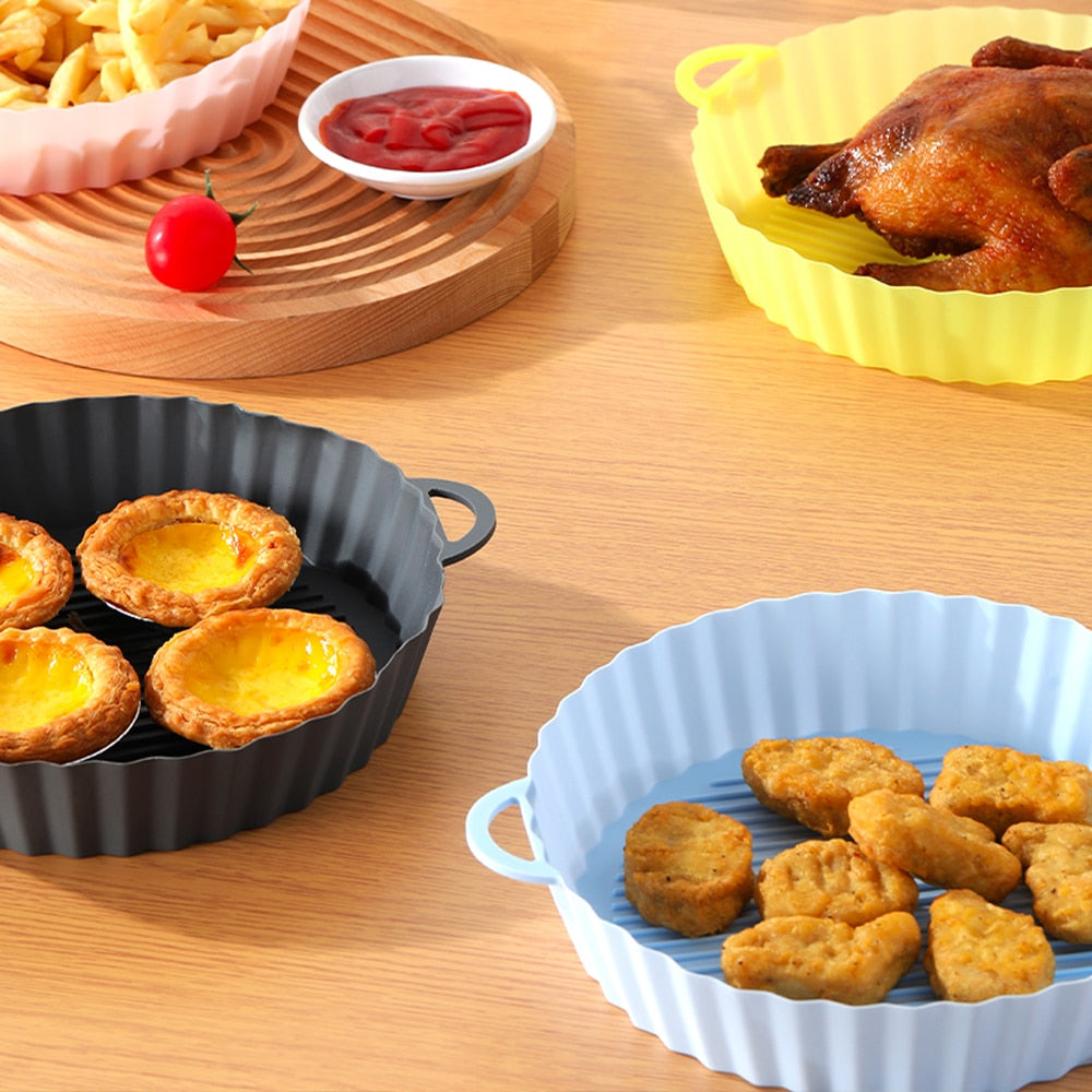 Reusable Air Fryer Silicone Baking Tray