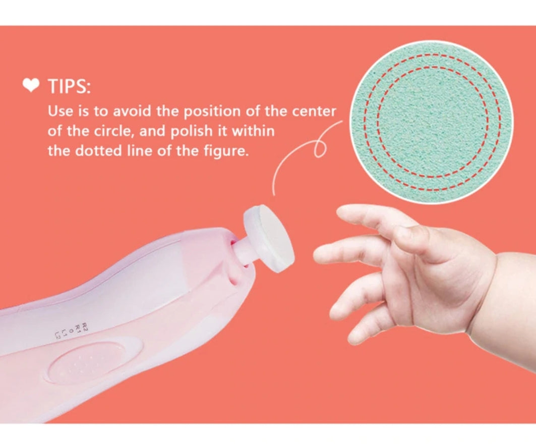 Electric Nail Clipper Cutter Baby Nail Trimmer