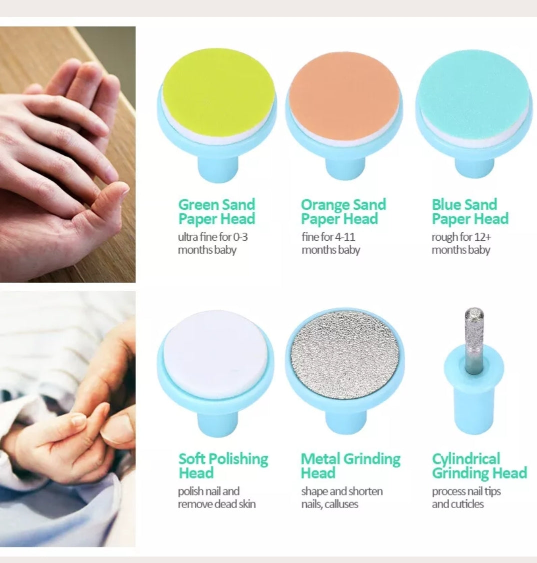 Electric Nail Clipper Cutter Baby Nail Trimmer