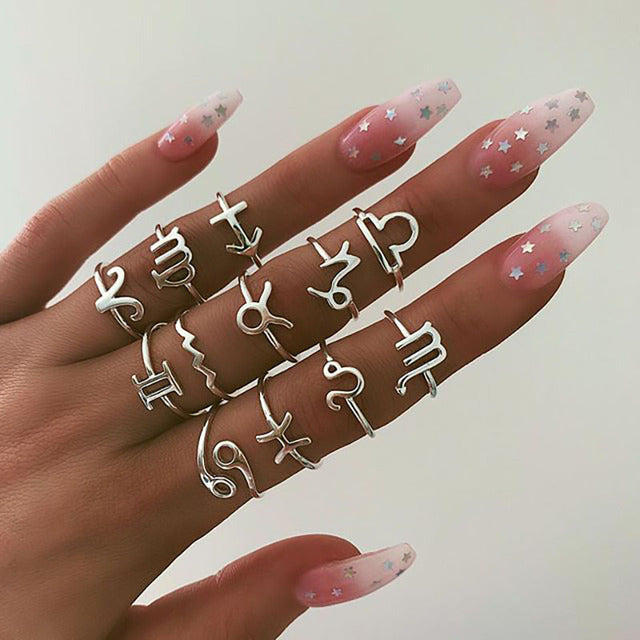 9pcs/set Boho Vintage Wedding Ring Set For Women Bohemian Jewelr