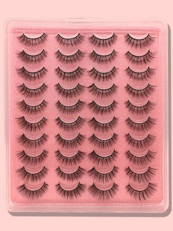 20pairs Cat Eye False Eyelashes