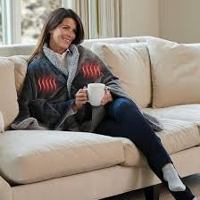 Usb Heated Warm Shawl Heated Plush Blanket
