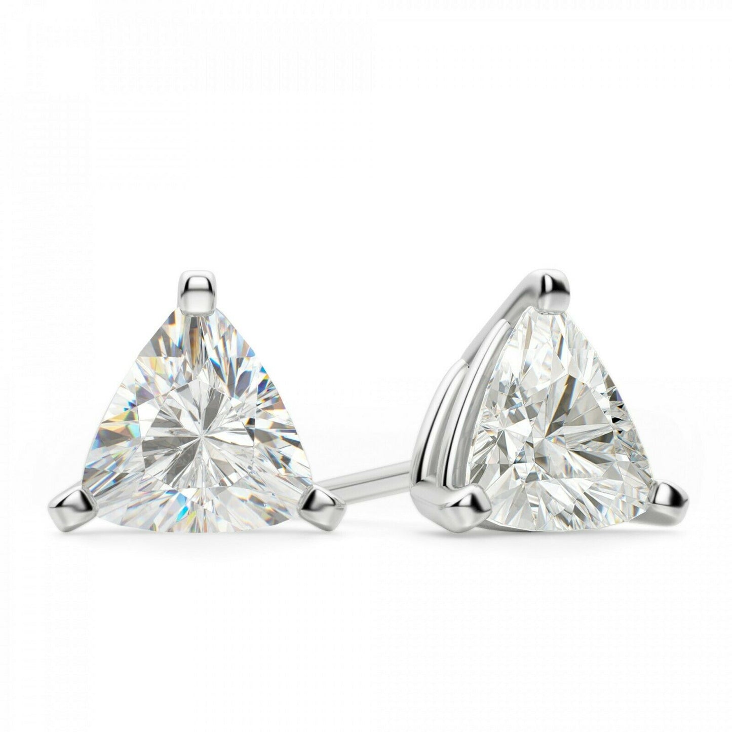 5pcs 925 Sterling Silver CZ Stud Earrings