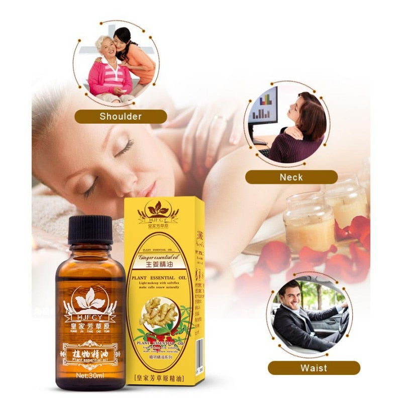 Thermal Pure Plant Essential Oil Ginger Body Massage - MomProStore
