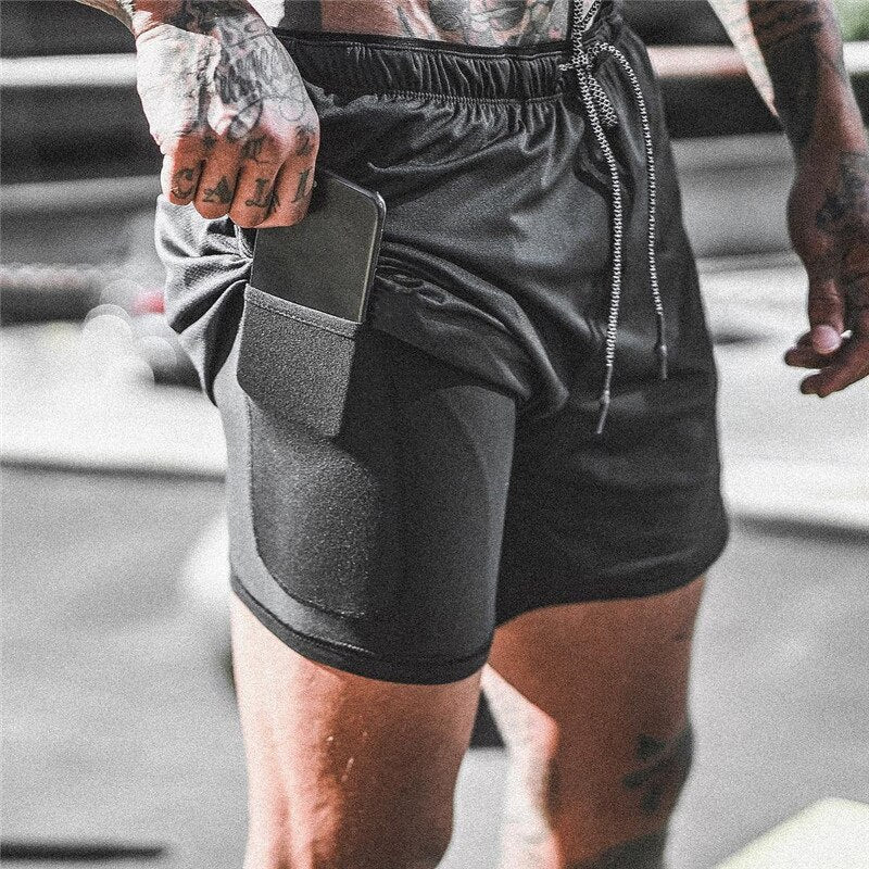 Fitness Bodybuilding Workout Short Built-in Pockets Short 7" - MomProStore