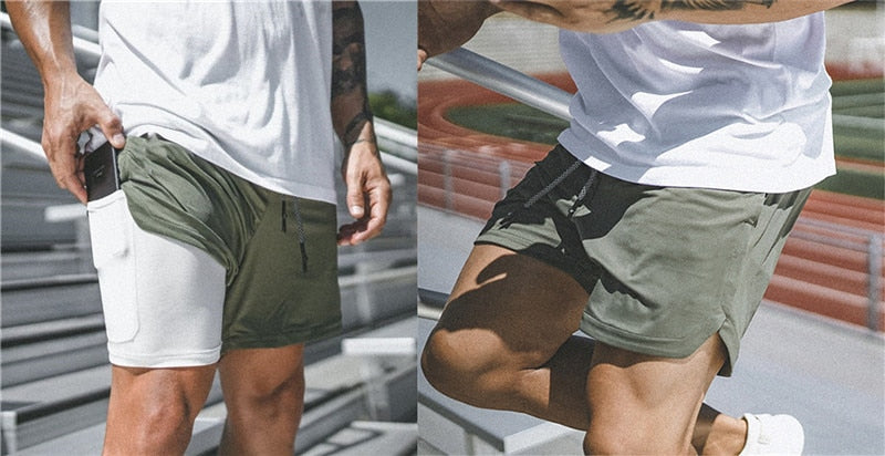 Fitness Bodybuilding Workout Short Built-in Pockets Short 7" - MomProStore