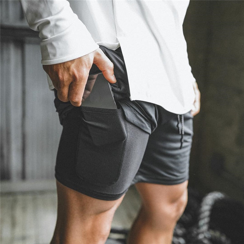 Fitness Bodybuilding Workout Short Built-in Pockets Short 7" - MomProStore