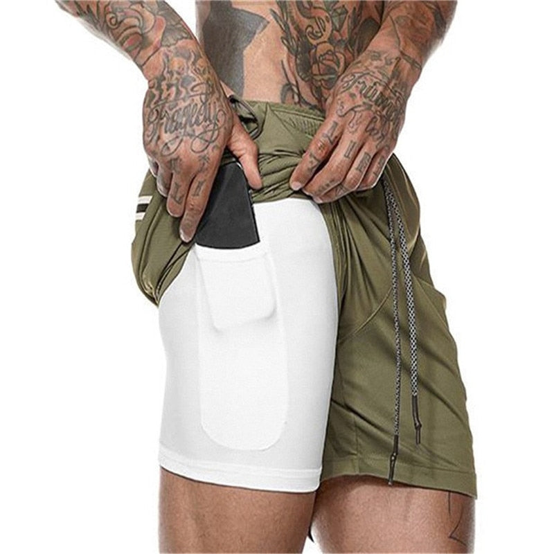 Fitness Bodybuilding Workout Short Built-in Pockets Short 7" - MomProStore