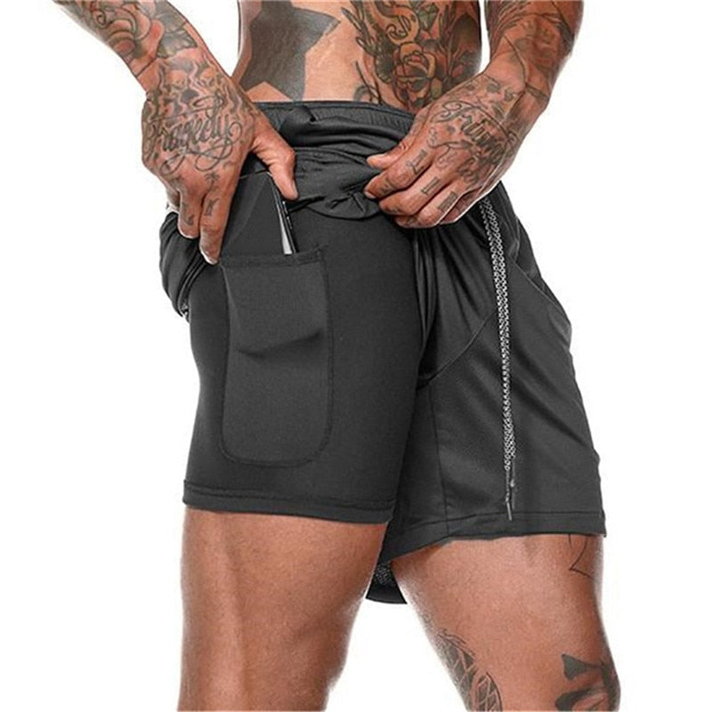 Fitness Bodybuilding Workout Short Built-in Pockets Short 7" - MomProStore