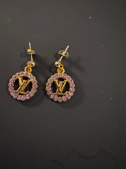 Handmade silver plated beads Bracelet & EARRINGS with designer zipper pull charm