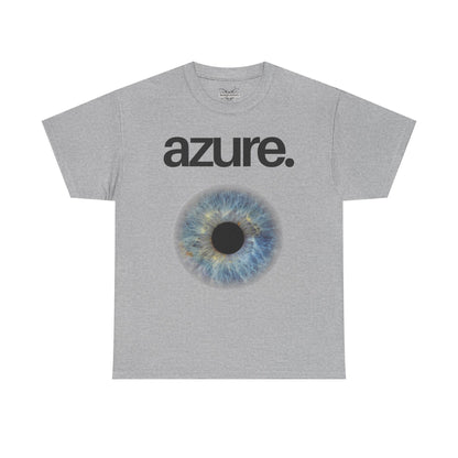 Azure Eye Unisex Heavy Cotton Tee - Unique Graphic T-Shirt for Casual Style
