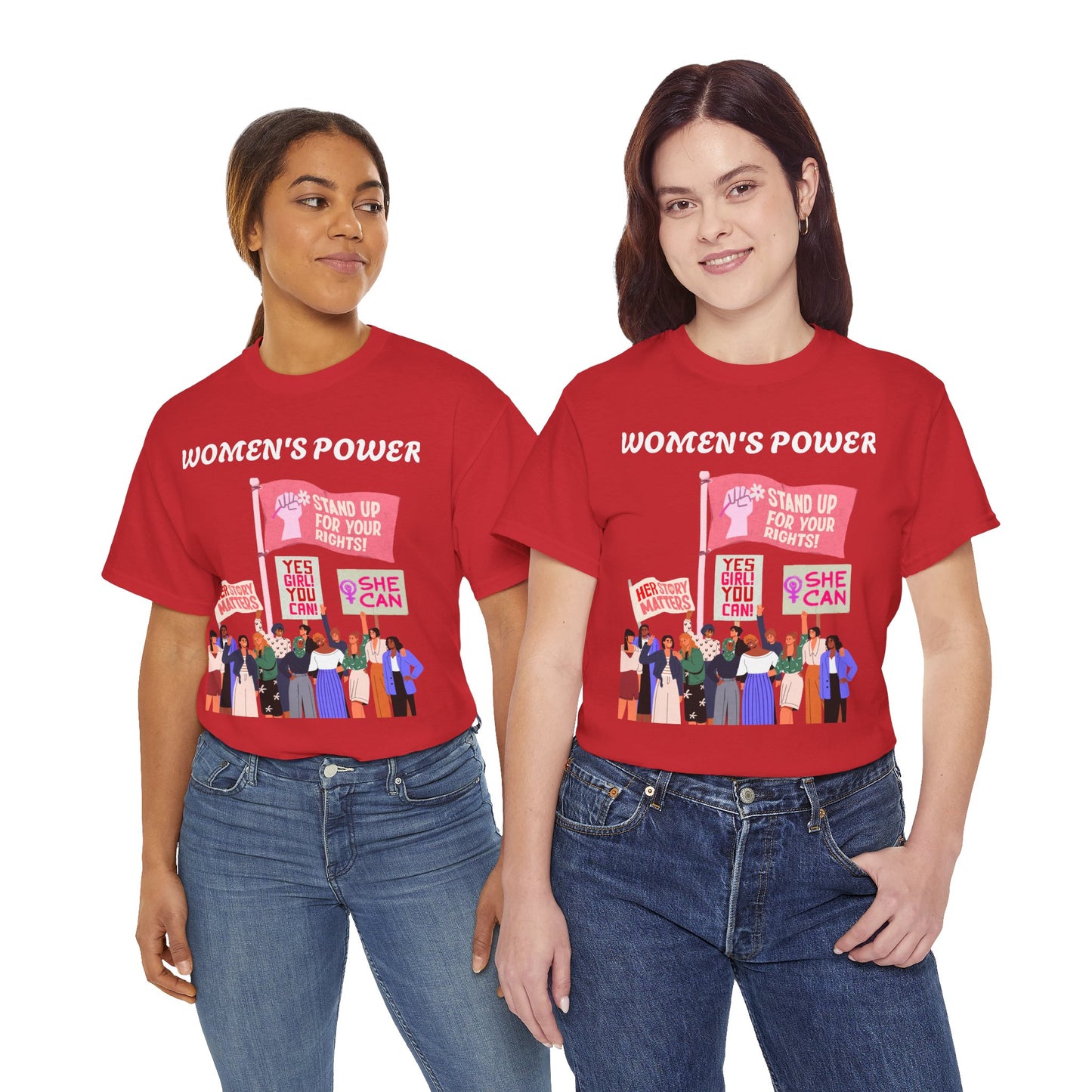 Women's Empowerment Unisex Heavy Cotton Tee - Stand Up for Your Rights
